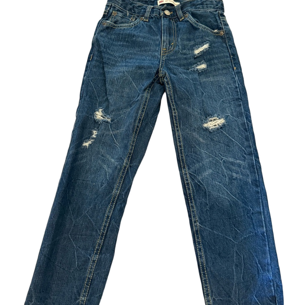 Levi's Boy’s Slim Fit Distressed Denim Jeans